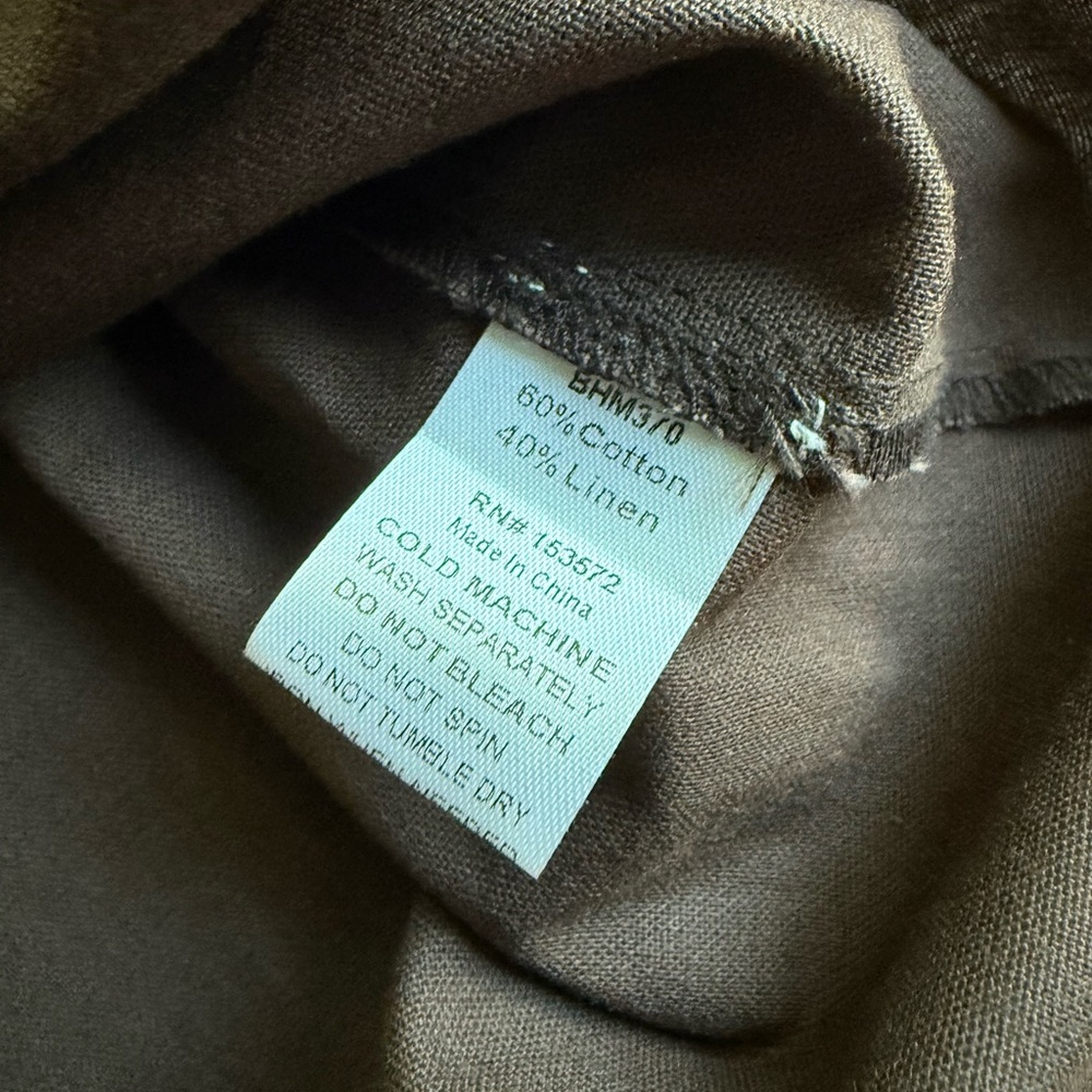 Böhme drop waist A-line skirt linen blend large - Picture 6 of 8